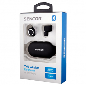 Sencor SEP 510BT BK Bluetooth mikrofonos fülhallgató fekete